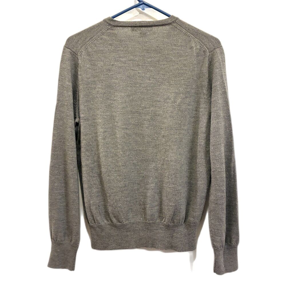 J. CREW Gray Merino Wool V Neck Pullover Sweater Top Women's Size Small - Picture 5 of 9